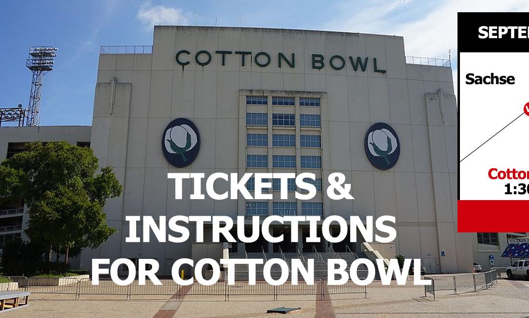 Details on Trinity vs Sachse 09/08/2018 Cotton Bowl