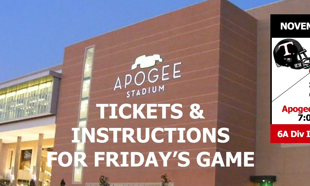 Details on Trinity vs Southlake Carroll Playoff Game 11/30/2018 Apogee Stadium